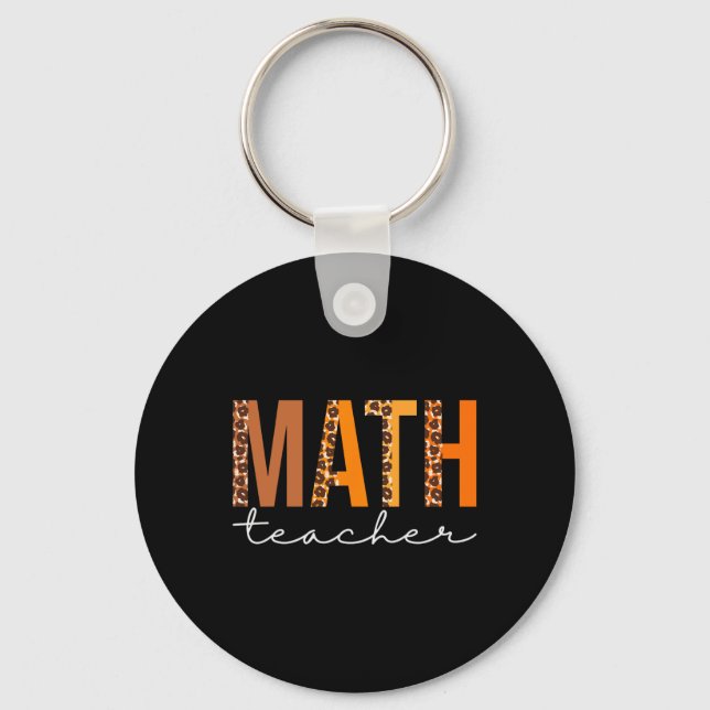 Porte-clés Professeur de maths Leopard Squad mignonne Automne (Recto)
