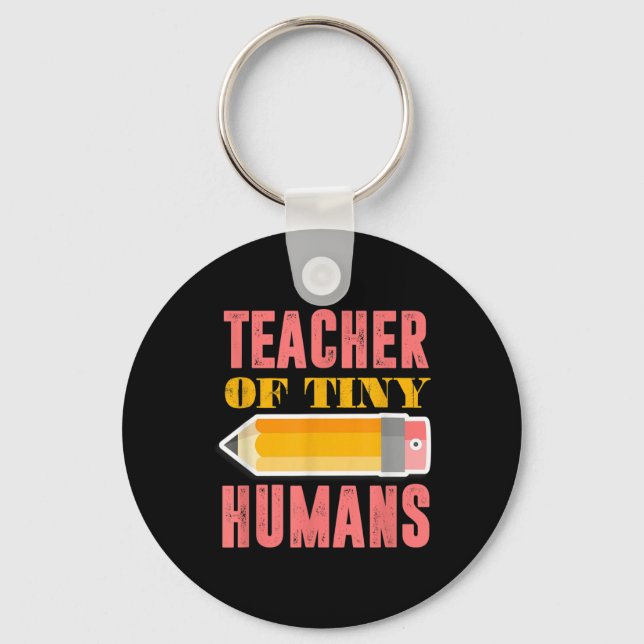 Porte-clés Professeur De Minuscules Humains Funny Maternelle  (Recto)