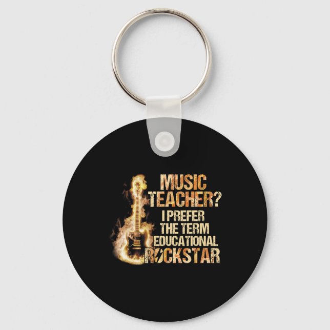 Porte-clés Professeur de Musique Je Préfère Le Terme Educatio (Recto)
