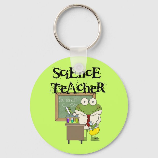 Porte-clés Professeur de Sciences de grenouille (Recto)