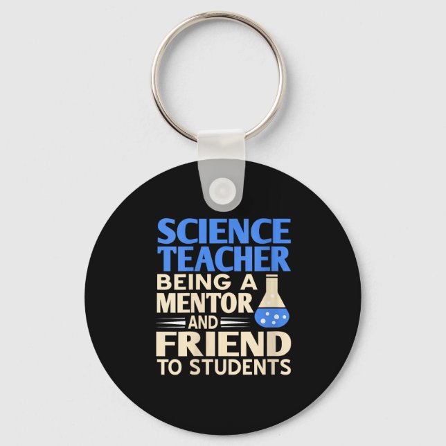 Porte-clés Professeur De Sciences Femmes Mentor Et Ami À Étud (Recto)