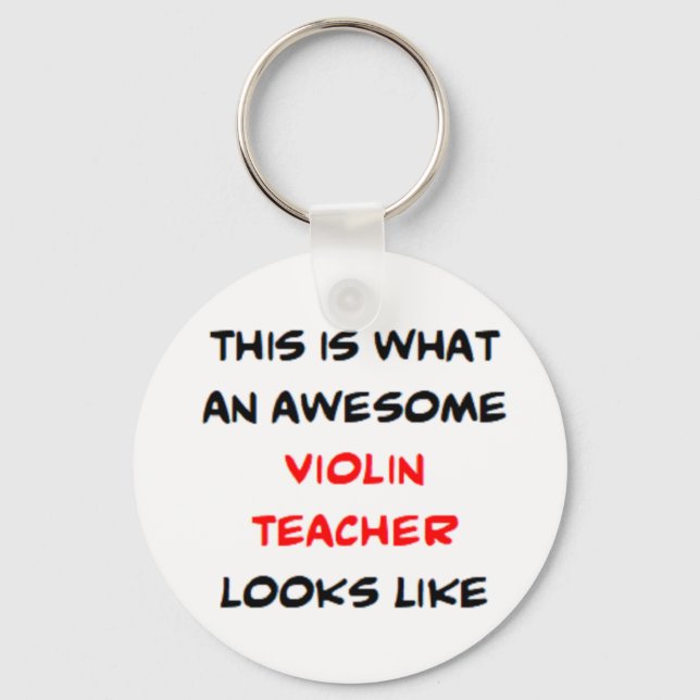 Porte-clés professeur de violon, super (Recto)