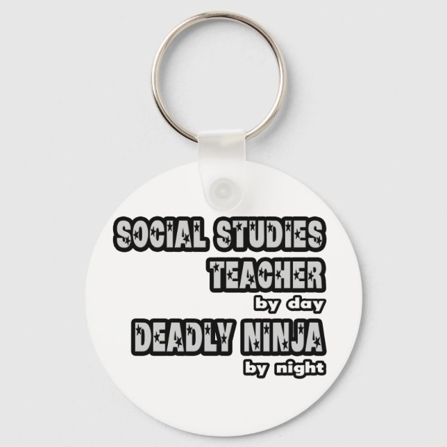 Porte-clés Professeur d'études sociales ...Mort Ninja (Recto)