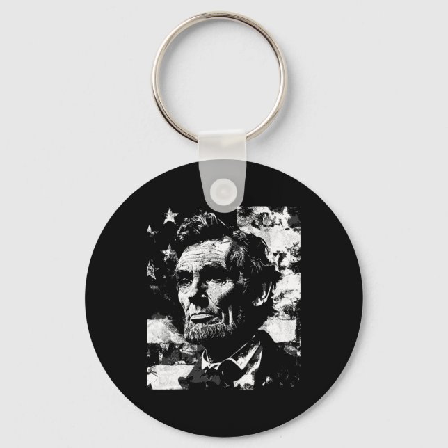 Porte-clés Professeur d'histoire Abraham Lincoln Président 4  (Recto)