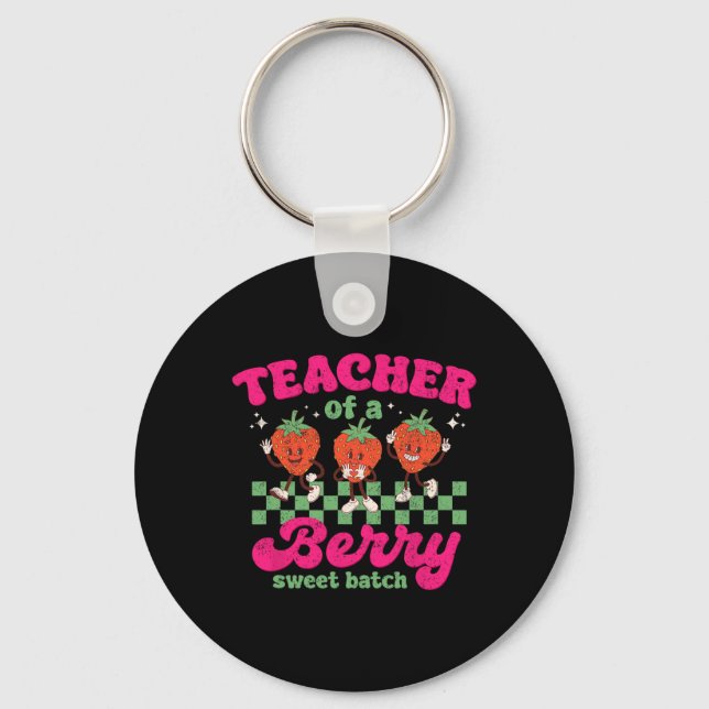 Porte-clés Professeur d'un design de fraise Tch amusant et tr (Recto)