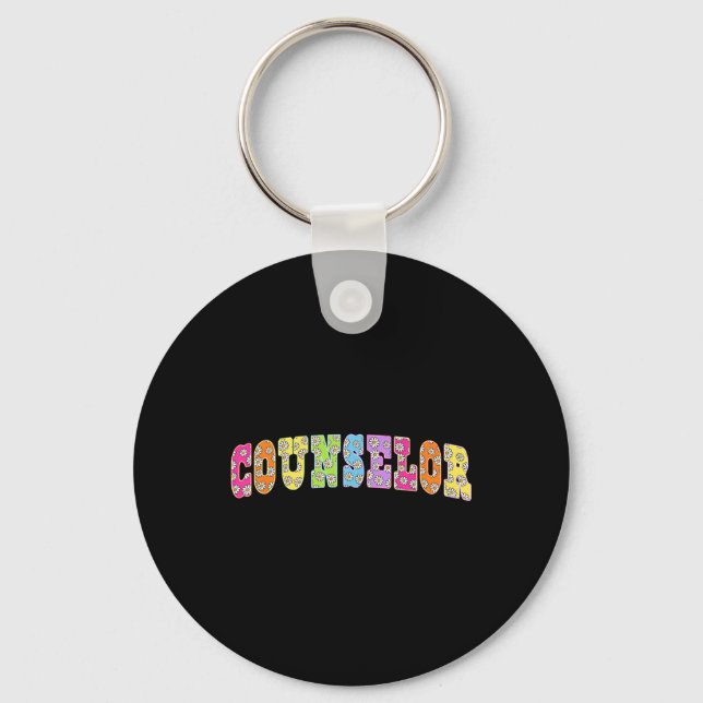 Porte-clés Professeur Floral À Scho, Conseiller Scolaire (Recto)
