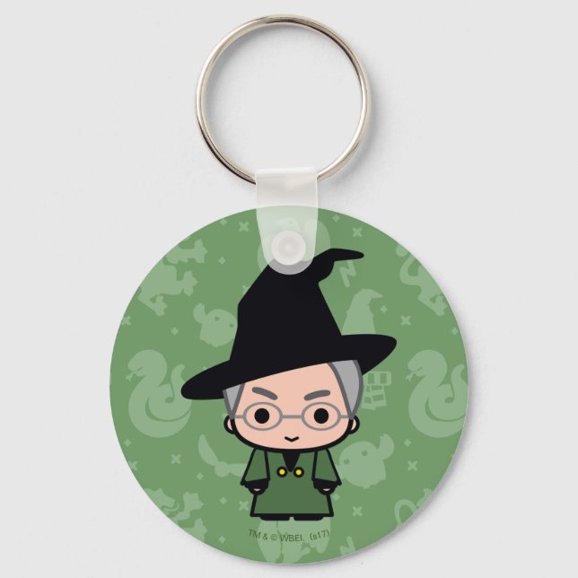 Porte-clés Professeur McGonagall Cartoon Character Art (Recto)