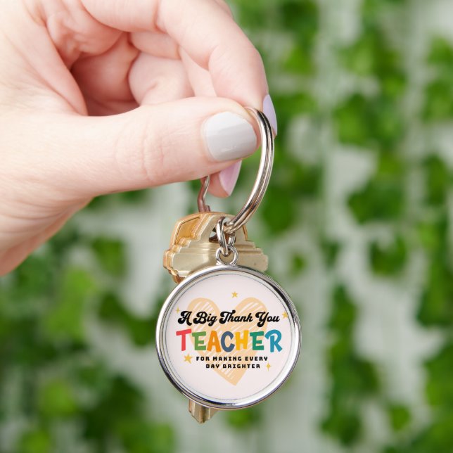 Porte-clés Professeur Merci Porte - clé - Cadeau pour éducate (main)