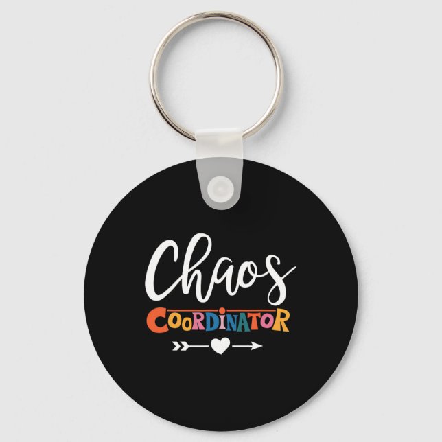 Porte-clés Professeur Multitâche Pro Pour Coordinateur Chaos (Recto)