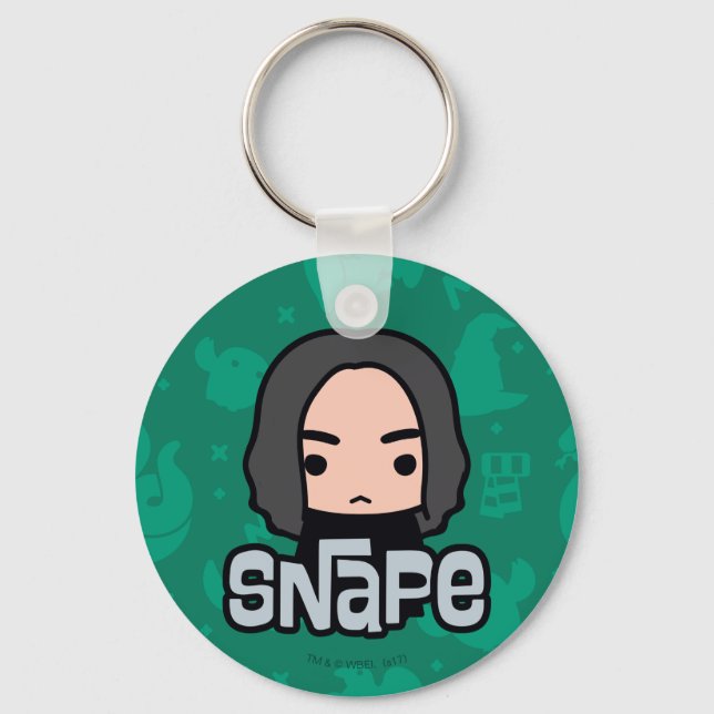 Porte-clés Professeur Snape Cartoon Caractère Art (Recto)