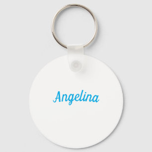 Porte-clés Professionnel Simple Moderne Élégant Bleu Votre No