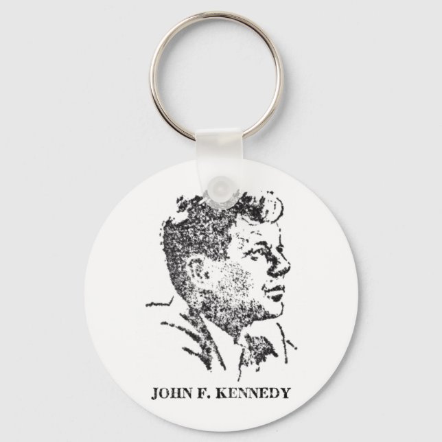 Porte-clés Profil de John F. Kennedy en 1963 (Recto)