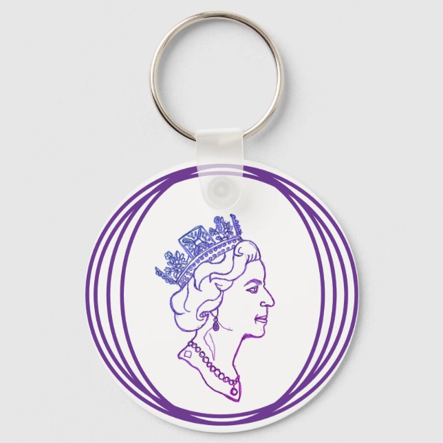 Porte-clés Profil de la reine Elizabeth (Verso)