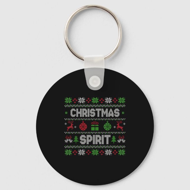 Porte-clés Profondément dans le Srit de Noël pour couples ass (Recto)