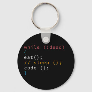 Porte-clés Programme Eat Code Sleep