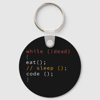 Porte-clés Programme Eat Code Sleep
