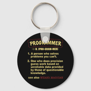 Porte-clés Programmer Funny Dictionnaire Définition T Chemise