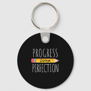 Porte-clés Progrès Motivationnel Sur La Perfection Retour À S