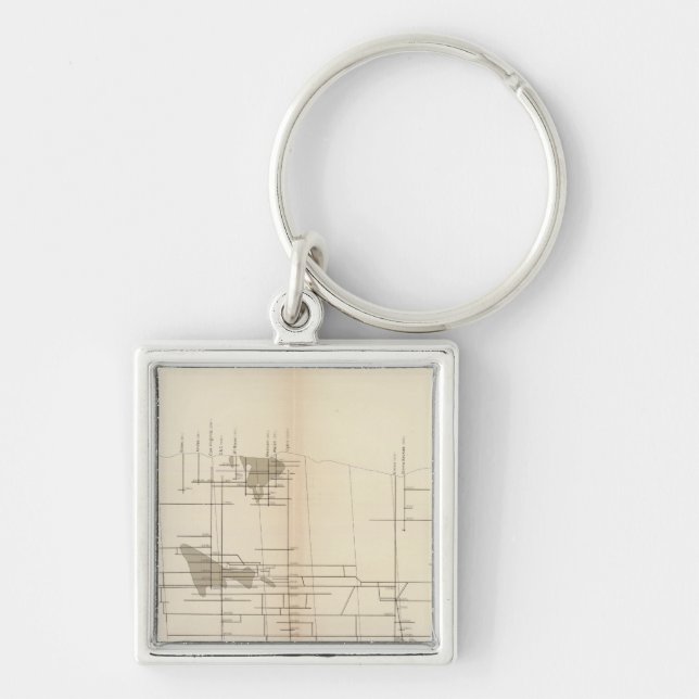 Porte-clés Projection verticale longitudinale I Lode Comstock (Devant)