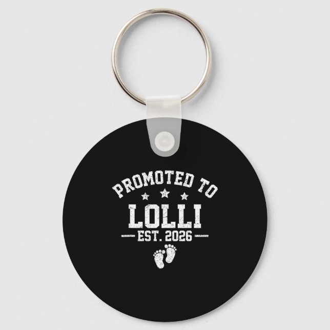 Porte-clés Promoted To Lolli Est 2026 Baby Announcement  (Recto)