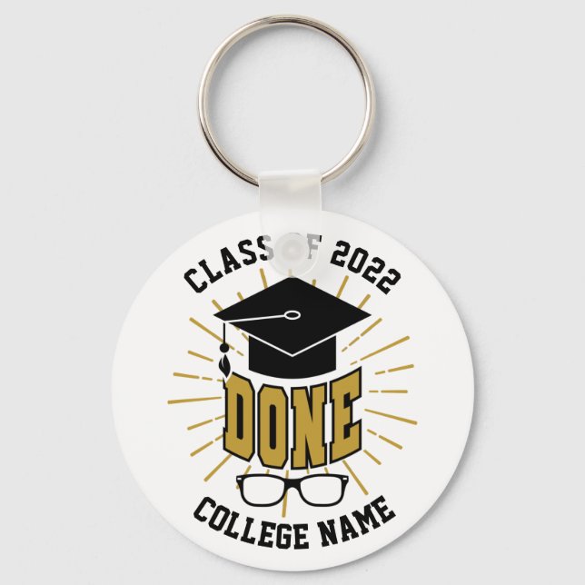 Porte-clés Promotion 2022 Diplômé Cadeau de fin d'études (Recto)