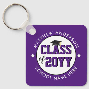 Porte-clés Promotion 2023 Élégante Violette Royale de Remise