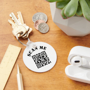 Porte-clés Promotion du code QR d'entreprise personnalisé