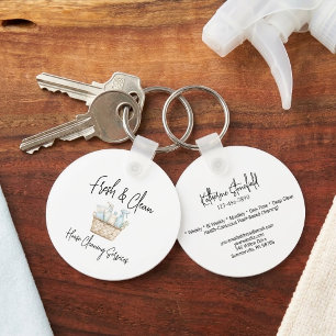 Porte-clés Promotion pour des services de nettoyage de maison