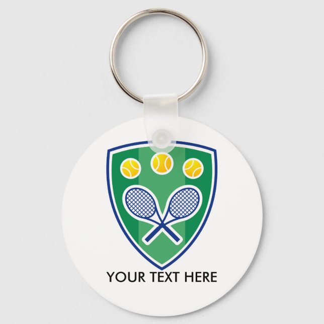 Porte-clés Promotional keychain gift for tennis club (Recto)