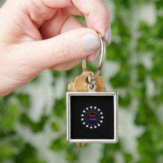 Porte-clés promotionnel de marque avec logo simple