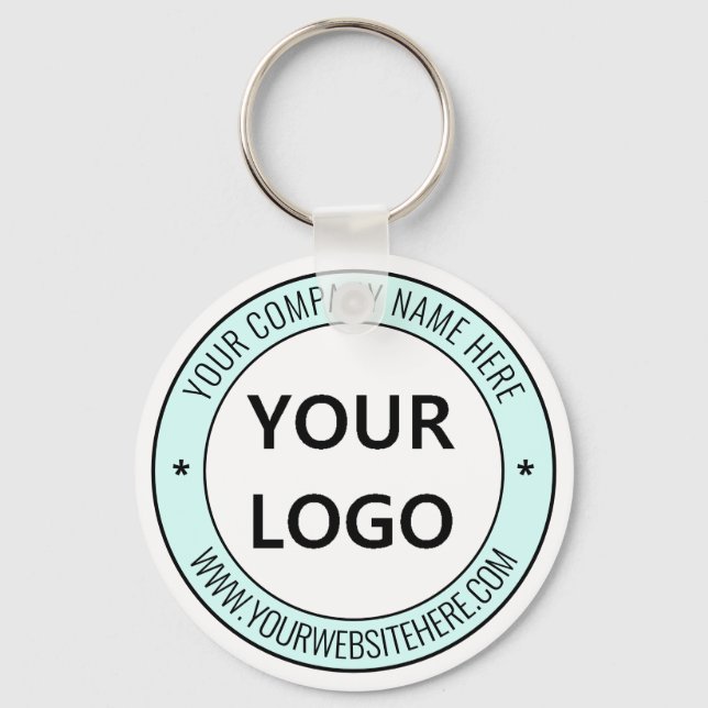 Porte-clés promotionnel d'entreprise avec logo et  (Recto)