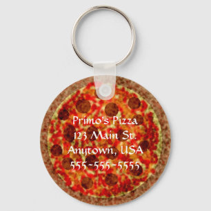 Porte-clés promotionnels personnalisés de la pizze