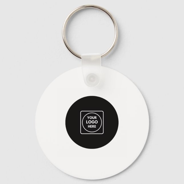 Porte-clés promotionnels QR Code avec logo simple  (Recto)