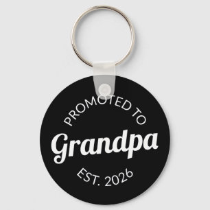 Porte-clés Promu À Grand-Père Est. 2026 I