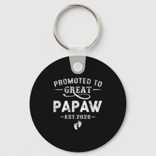 Porte-clés Promu À Great Papaw Est 2026 Grossesse Announc