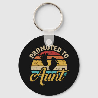 Porte-clés Promu à Tante vintage
