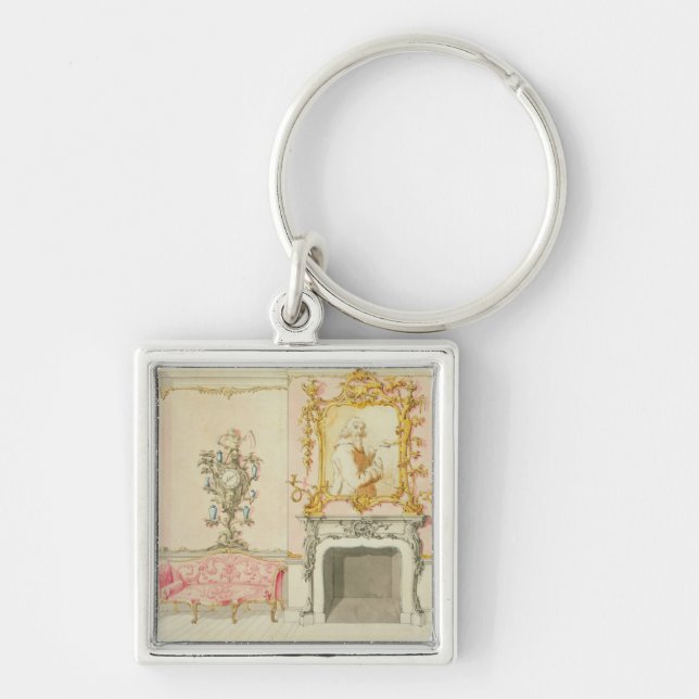 Porte-clés Proposition pour un intérieur de salon, 1755-60 (Devant)