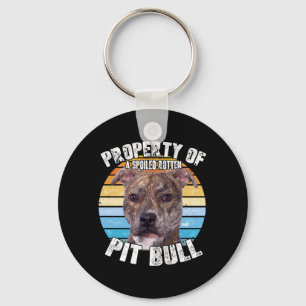 Porte-clés Propriétaire Amateur de Pitbull Pit Bull Pittie Br