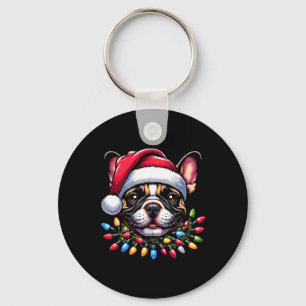Porte-clés Propriétaire de chien Noël Hommes Femmes Bulldog f