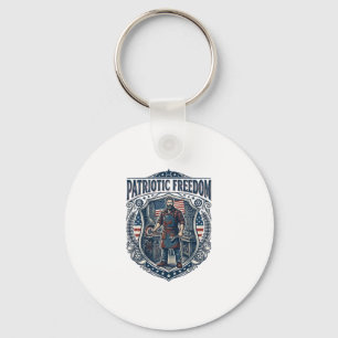 Porte-clés Propriétaire de petite entreprise patriotique