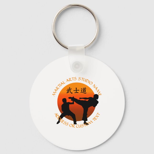 Porte-clés Propriétaire de Studio d'Arts Martiaux Karaté Taek (Recto)