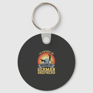 Porte-clés Propriétaire Vintage de Berger Allemand disant