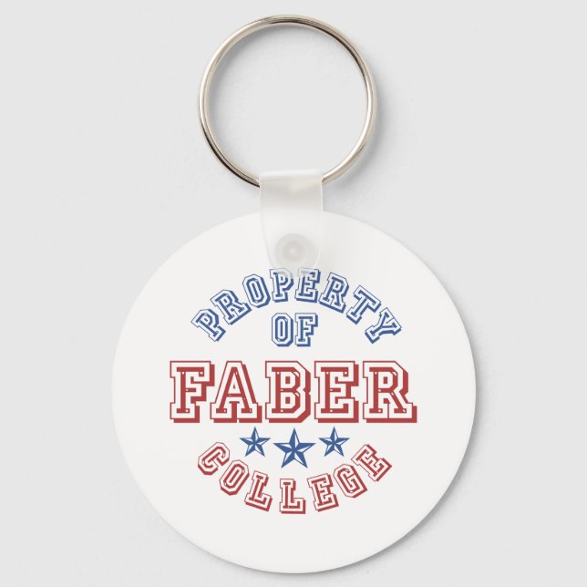 Porte-clés Propriété De College Faber (Recto)