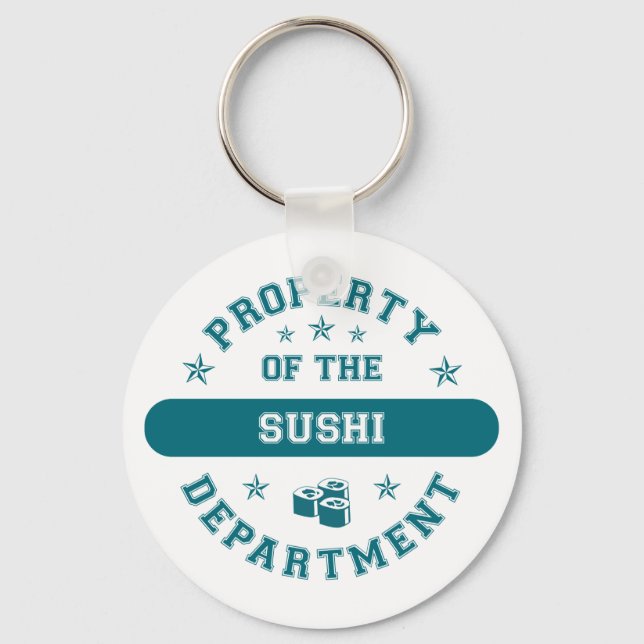 Porte-clés Propriété du département du Sushi (Recto)
