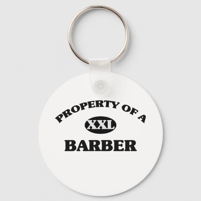 Porte-clés Propriété d'un BARBER (Recto)