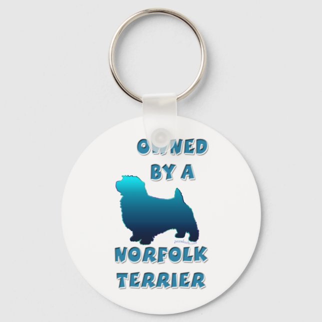 Porte-clés Propriété d'un Norfolk Terrier (Recto)
