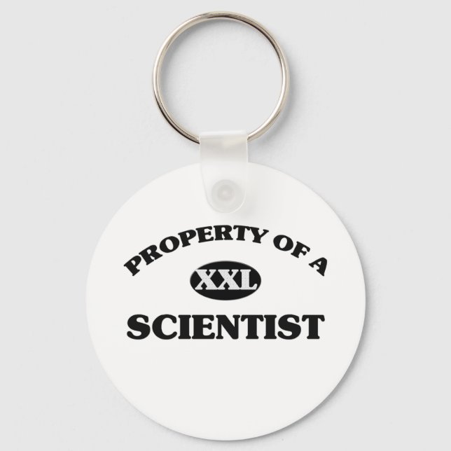 Porte-clés Propriété d'un SCIENTIFIQUE (Recto)