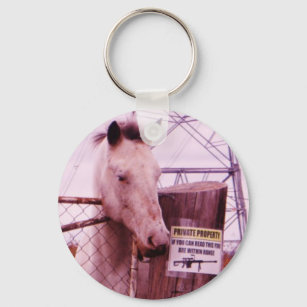 Porte-clés Propriété privée lavender Horse