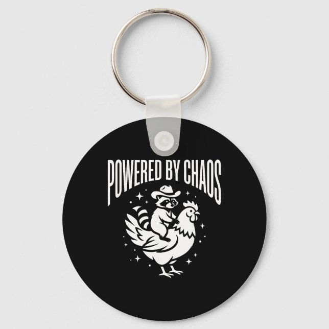 Porte-clés Propulsé par le chaos - Art vectoriel de star mign (Recto)