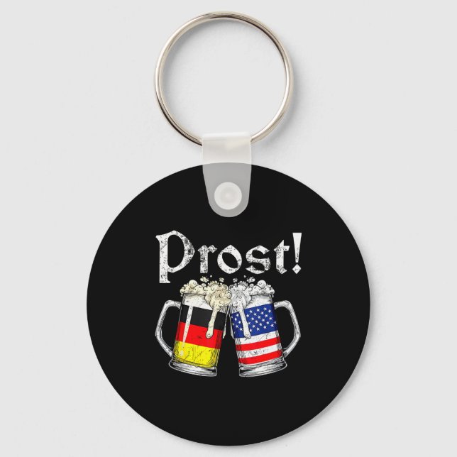 Porte-clés Prost Beer German American Flag Men Mug  (Recto)